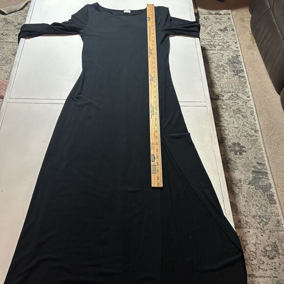 Aritzia Wilfred Black Neptune Dress Maxi Bodycon Size Medium - Picture 9 of 13